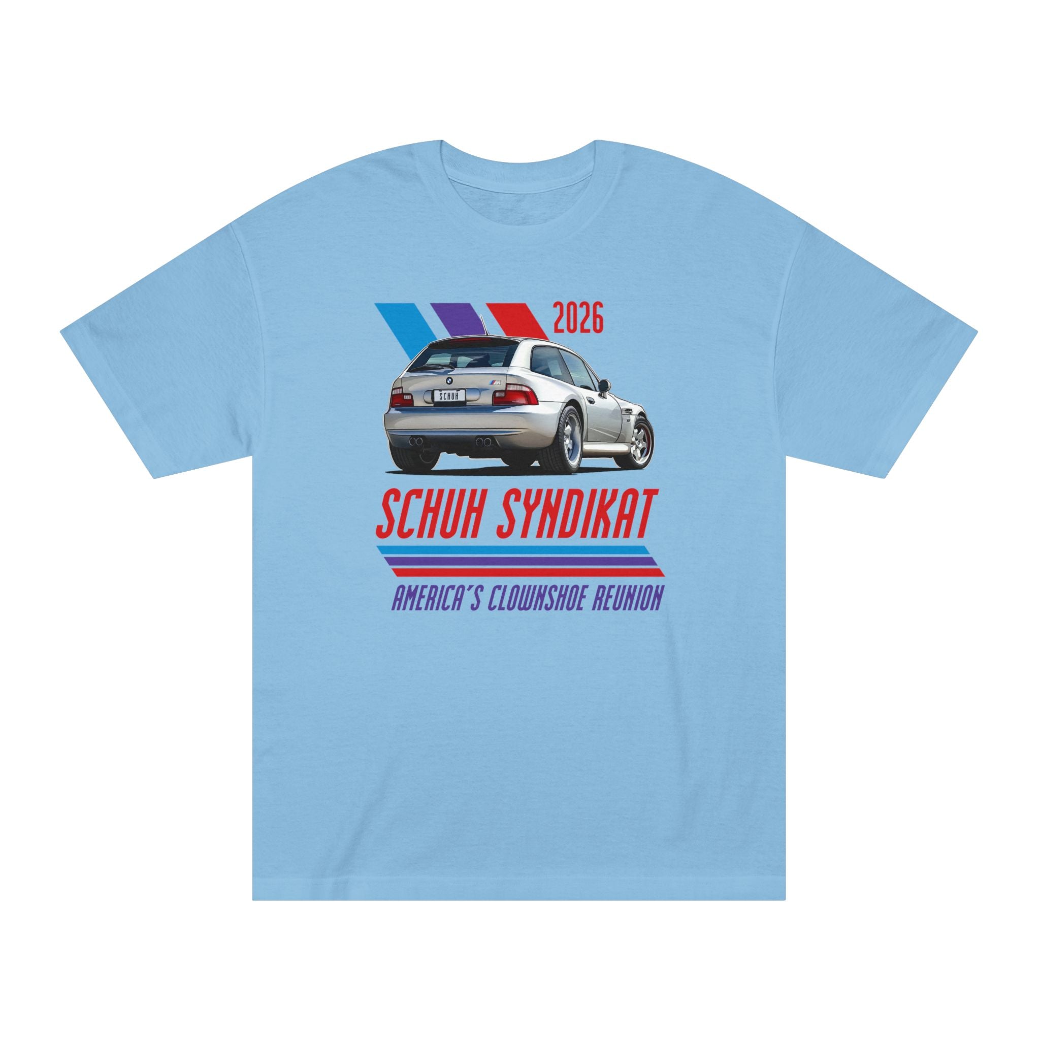2026 Schuh Syndikat T-Shirt - Silver M Coupe - Unisex American Apparel Classic T-Shirt