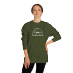 OMGBCKY White Coupe Silhouette Sweatshirt - Unisex Independent Trading Company Crew Neck Fleece Sweatshirt
