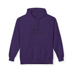OMGBEKY Black Coupe Silhouette Hoodie - Unisex Gildan Classic Softstyle Fleece Drawstring Hoodie