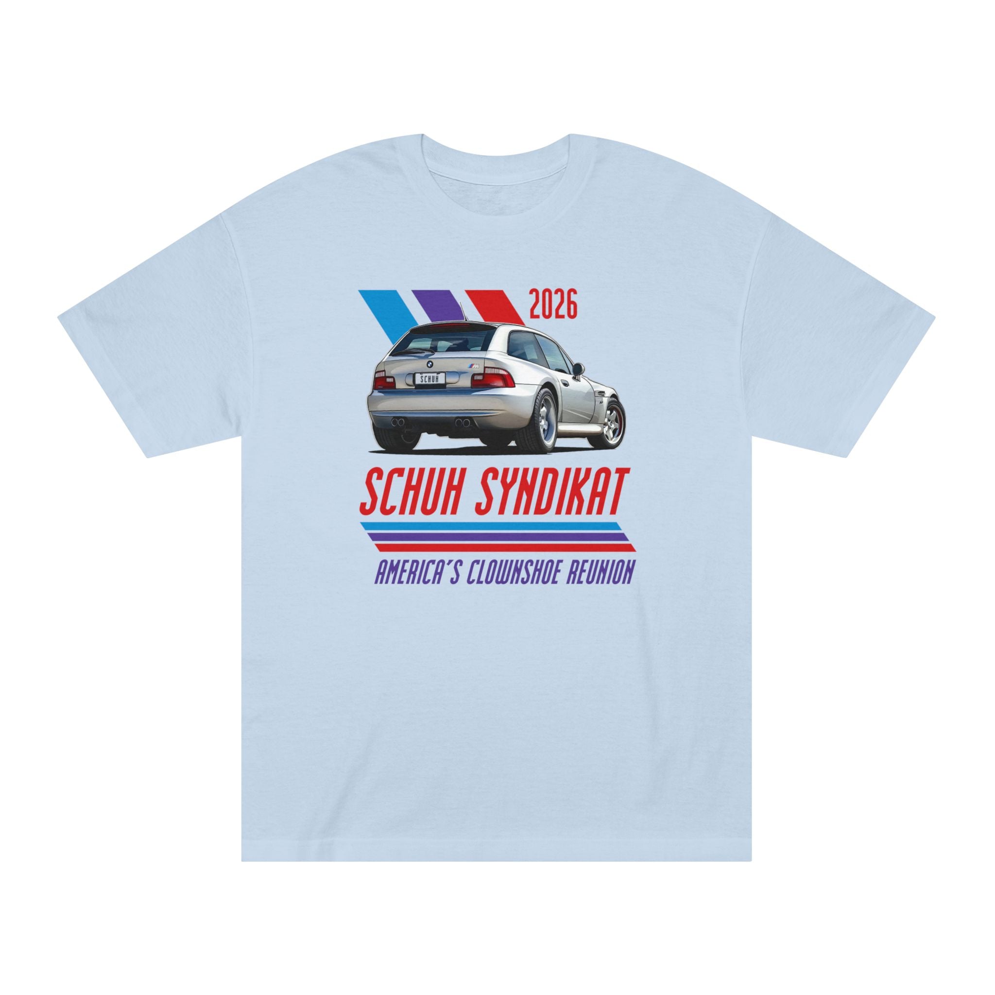 2026 Schuh Syndikat T-Shirt - Silver M Coupe - Unisex American Apparel Classic T-Shirt