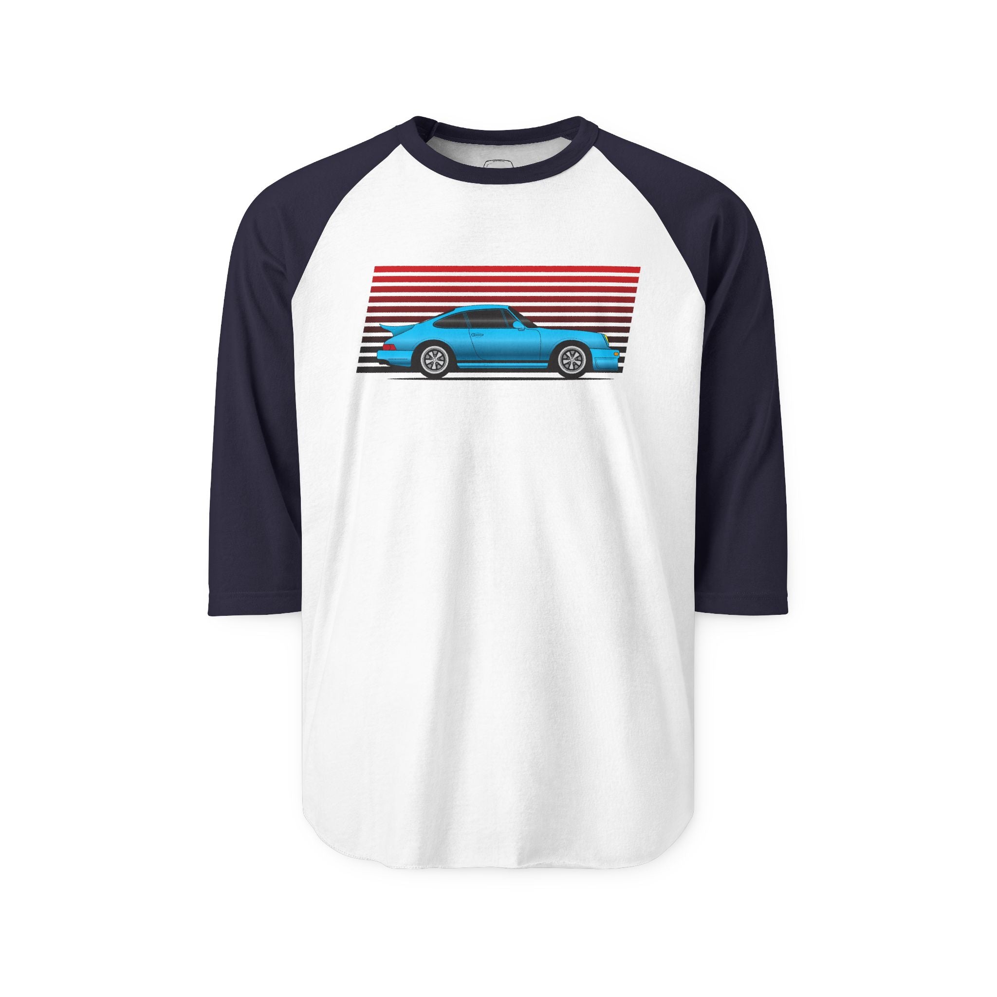 A Blue 911 - Baseball Raglan Shirt