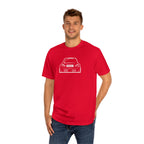 OMGBCKY White Coupe Silhouette Tee - Unisex American Apparel Classic T-Shirt