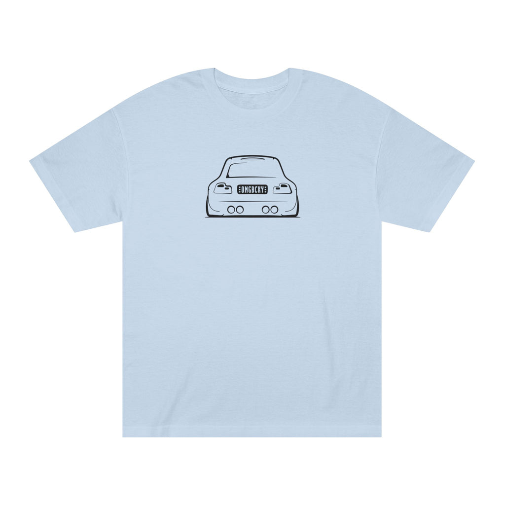 OMGBEKY Black Coupe Silhouette Tee - Unisex American Apparel Classic T-Shirt