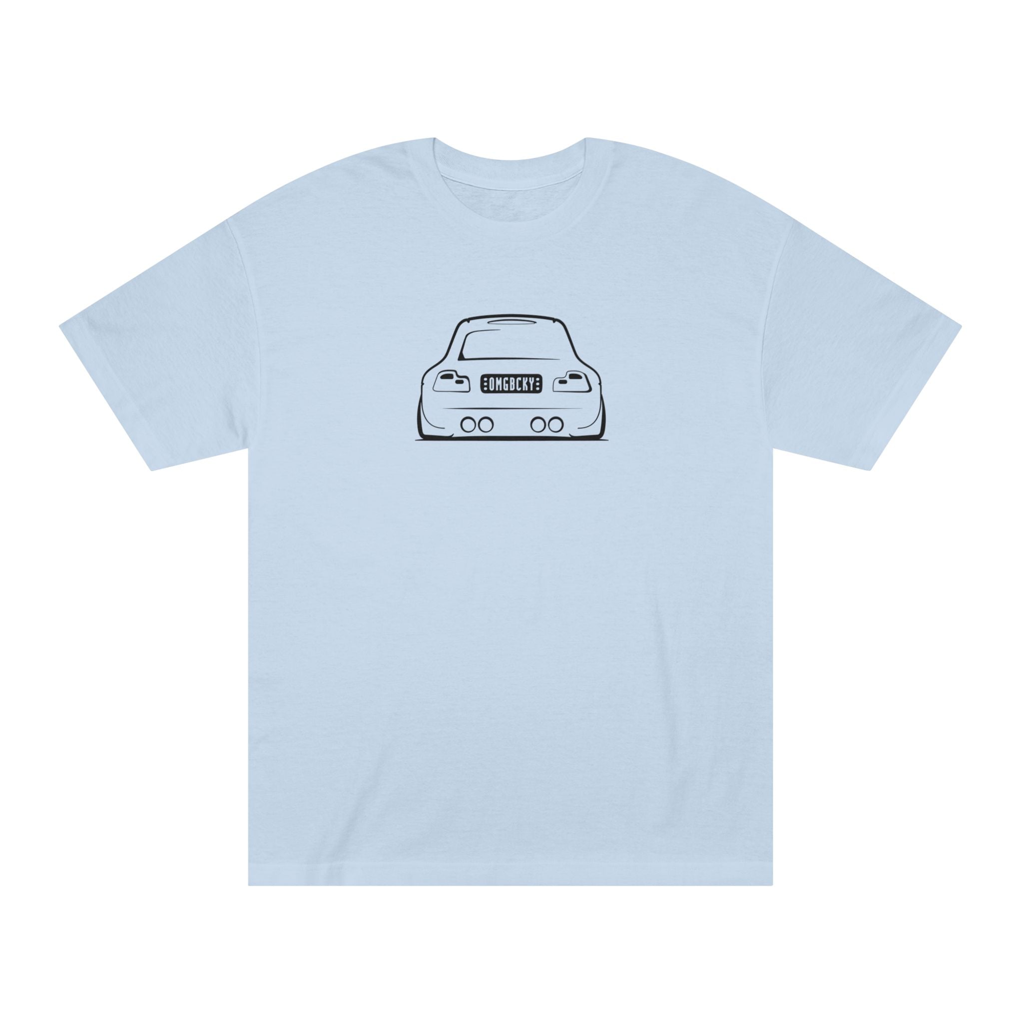 OMGBCKY Black Coupe Silhouette Tee - Unisex American Apparel Classic T-Shirt