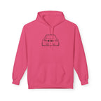 OMGBCKY Black Coupe Silhouette Hoodie - Unisex Gildan Classic Softstyle Fleece Drawstring Hoodie