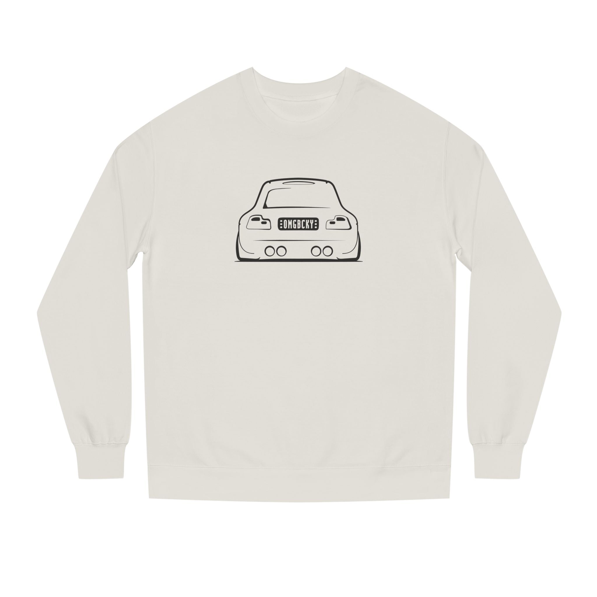 OMGBCKY Black Coupe Silhouette Sweatshirt - Unisex Independent Trading Company Crew Neck Fleece Sweatshirt