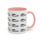 M Coupe Coffee Mug, Unique Gift for Friends, Custom Drinkware, Celebration Keepsake, Party Favor