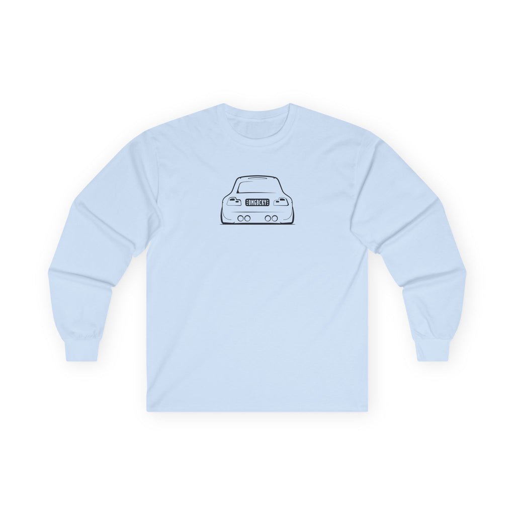 OMGBEKY Black Coupe Silhouette Long Sleeve Tee - Unisex Gildan Classic Ultra Cotton Long Sleeve T-Shirt