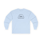 OMGBEKY Black Coupe Silhouette Long Sleeve Tee - Unisex Gildan Classic Ultra Cotton Long Sleeve T-Shirt