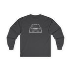 OMGBCKY White Coupe Silhouette Long Sleeve Tee - Unisex Gildan Classic Ultra Cotton Long Sleeve T-Shirt