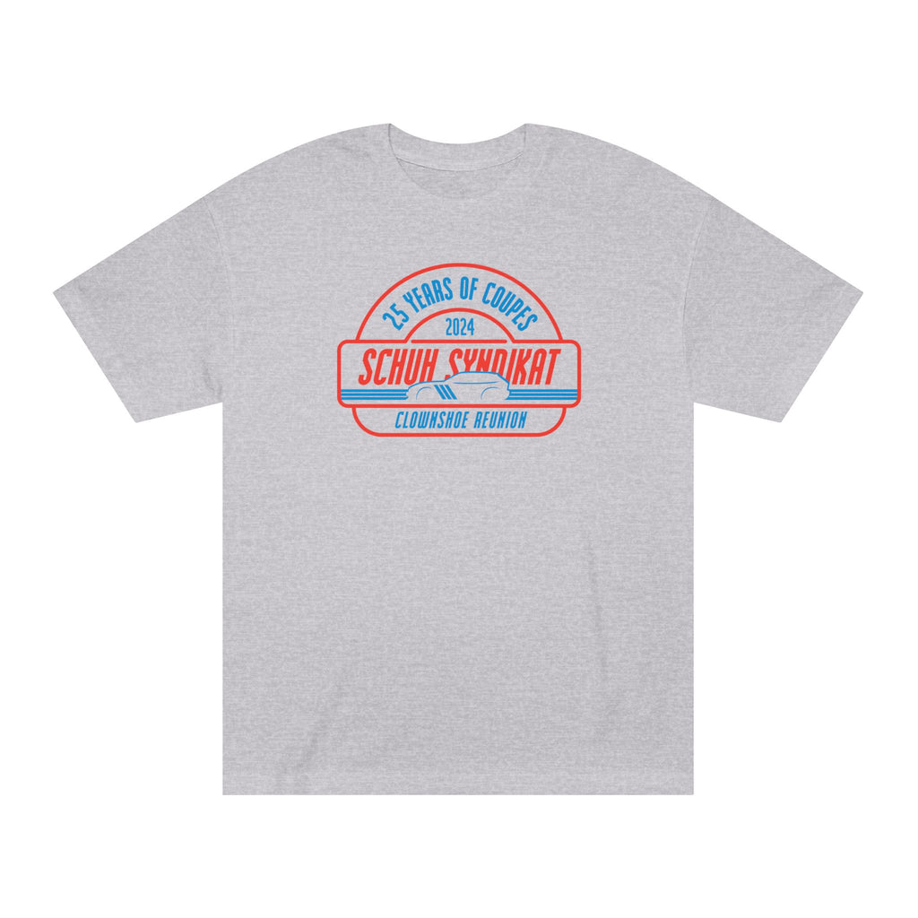 25 Years of Coupes - Schuh Syndikat Clownshoe Reunion Tee - Unisex American Apparel Classic T-Shirt