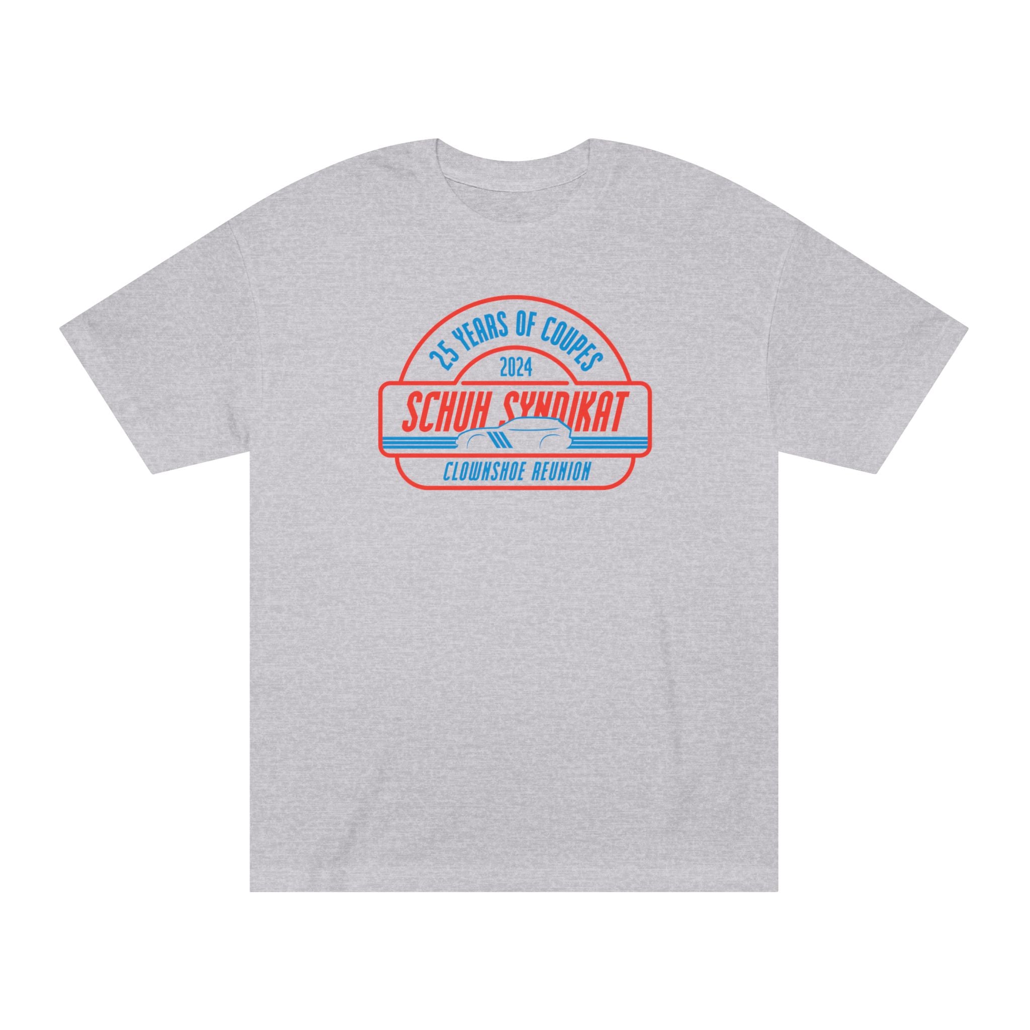 25 Years of Coupes - Schuh Syndikat Clownshoe Reunion Tee - Unisex American Apparel Classic T-Shirt