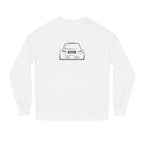 OMGBEKY Black Coupe Silhouette Sweatshirt - Unisex Independent Trading Company Crew Neck Fleece Sweatshirt