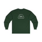 OMGBCKY White Coupe Silhouette Long Sleeve Tee - Unisex Gildan Classic Ultra Cotton Long Sleeve T-Shirt