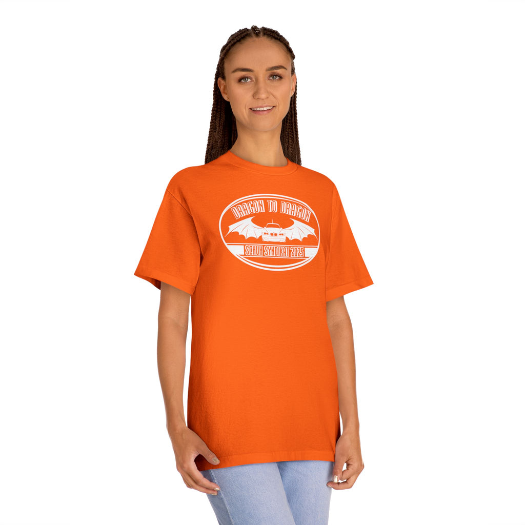 Schuh Syndikat Dragon to Dragon 2025 Tee - Unisex American Apparel Classic T-Shirt