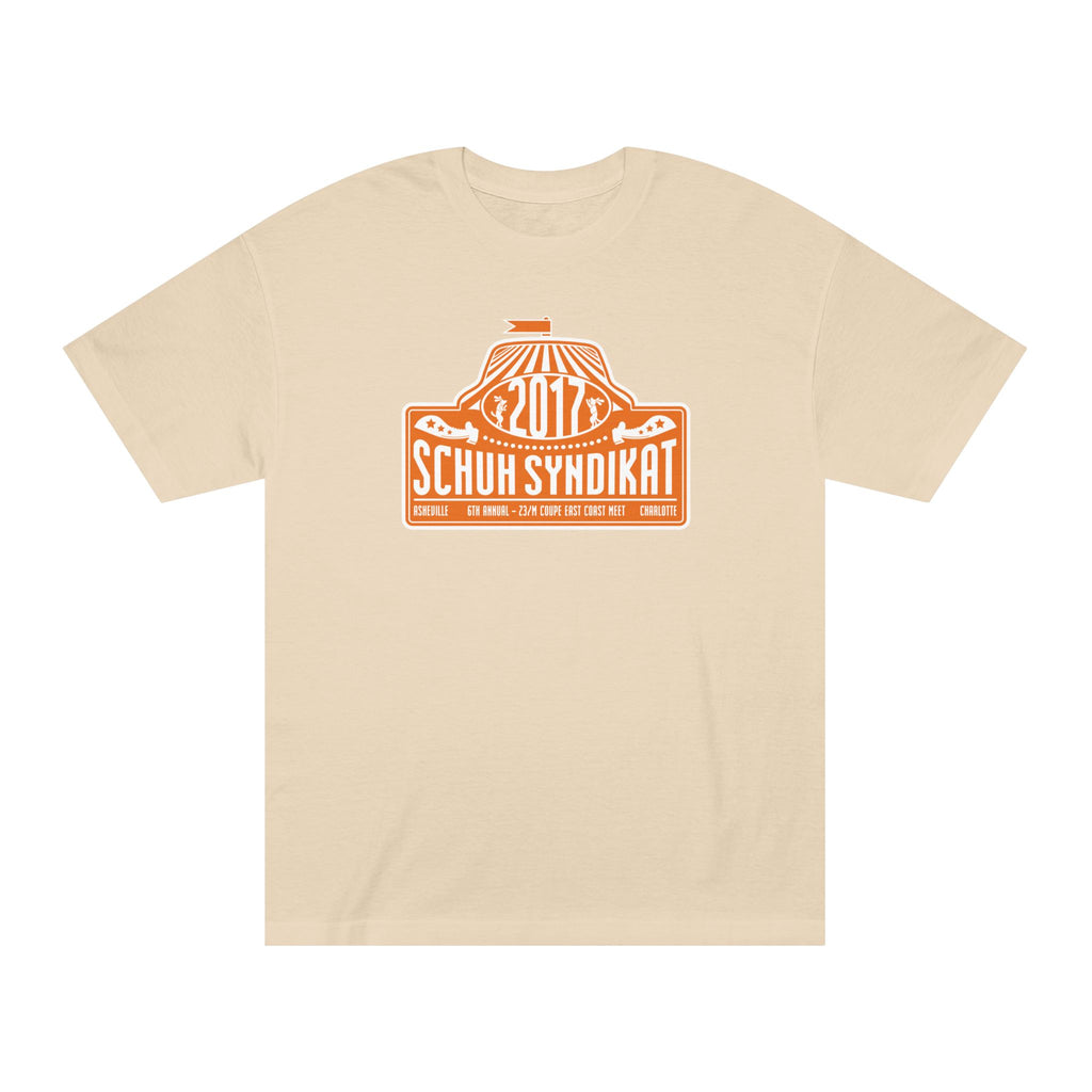 Schuh Syndikat "Rally Plate" Tee - Unisex American Apparel Classic T-Shirt