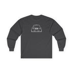 OMGBCKY White Coupe Silhouette Long Sleeve Tee - Unisex Gildan Classic Ultra Cotton Long Sleeve T-Shirt