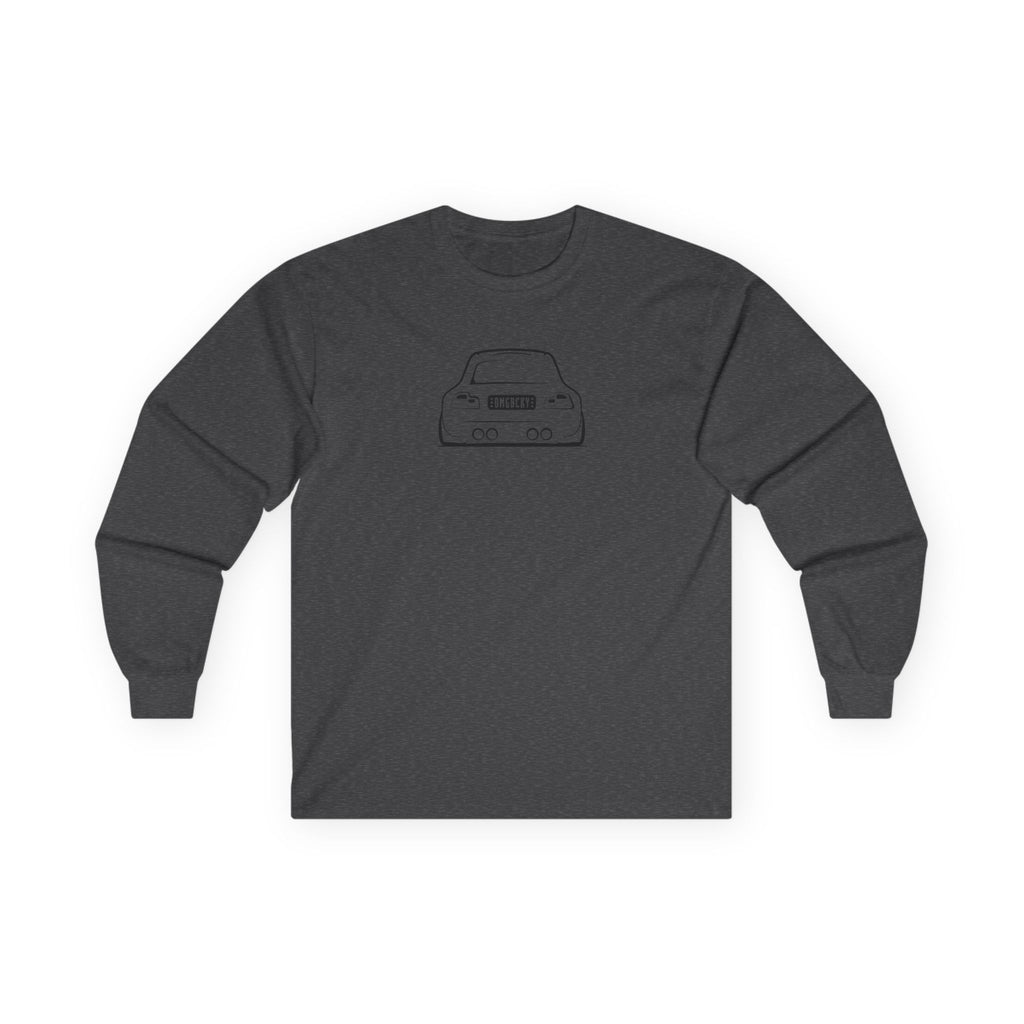 OMGBEKY Black Coupe Silhouette Long Sleeve Tee - Unisex Gildan Classic Ultra Cotton Long Sleeve T-Shirt