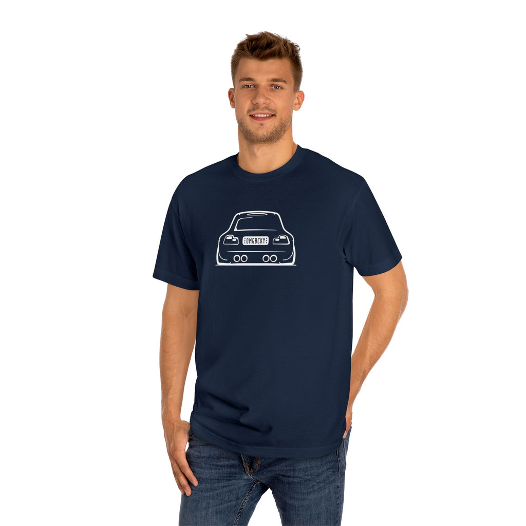 OMGBCKY White Coupe Silhouette Tee - Unisex American Apparel Classic T-Shirt