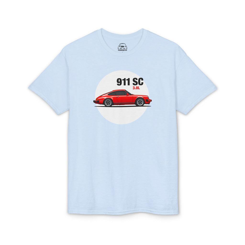 James' Red 911 T-Shirt — Gildan Brand, lightweight DryBlend T-Shirt