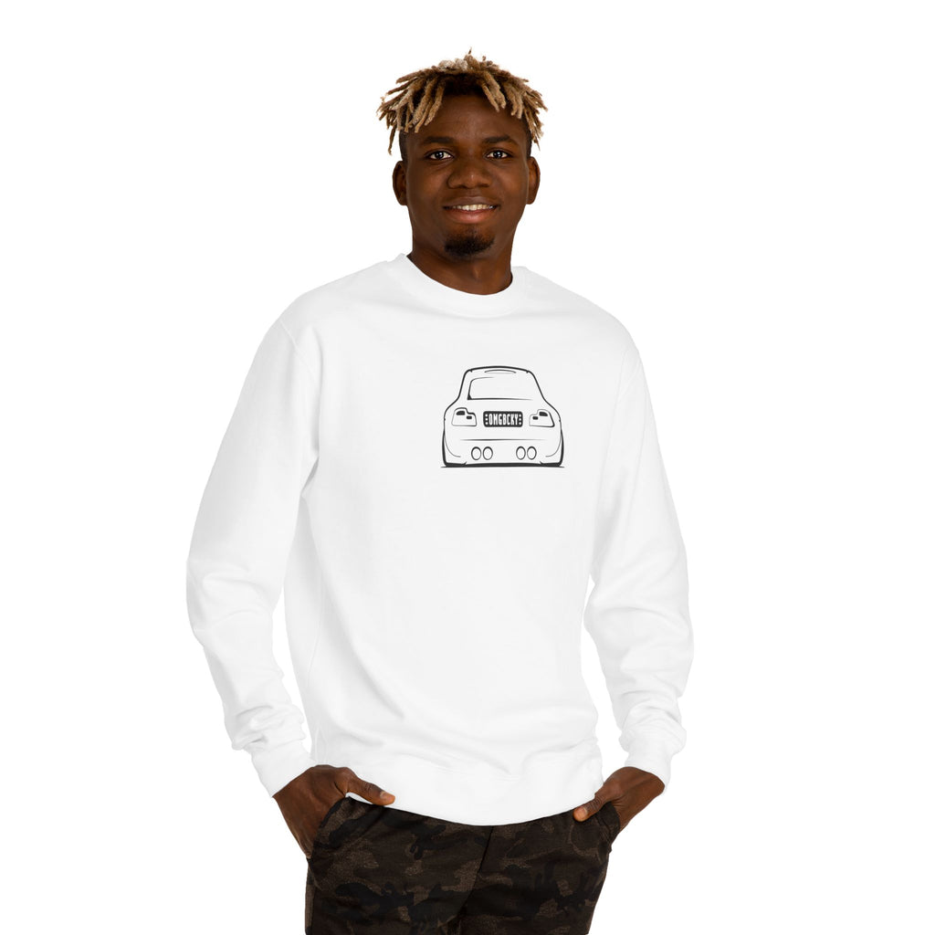 OMGBCKY Black Coupe Silhouette Sweatshirt - Unisex Independent Trading Company Crew Neck Fleece Sweatshirt
