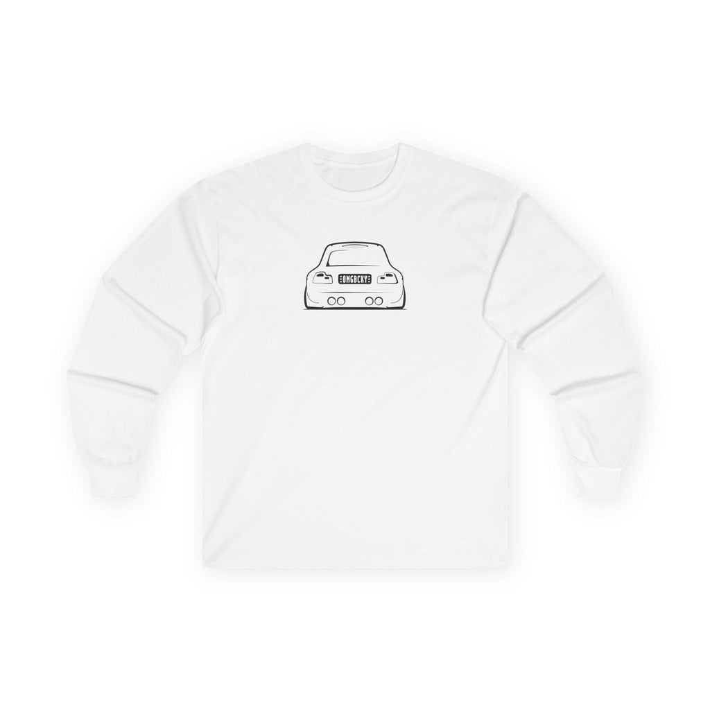 OMGBEKY Black Coupe Silhouette Long Sleeve Tee - Unisex Gildan Classic Ultra Cotton Long Sleeve T-Shirt
