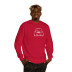 OMGBCKY White Coupe Silhouette Sweatshirt - Unisex Independent Trading Company Crew Neck Fleece Sweatshirt