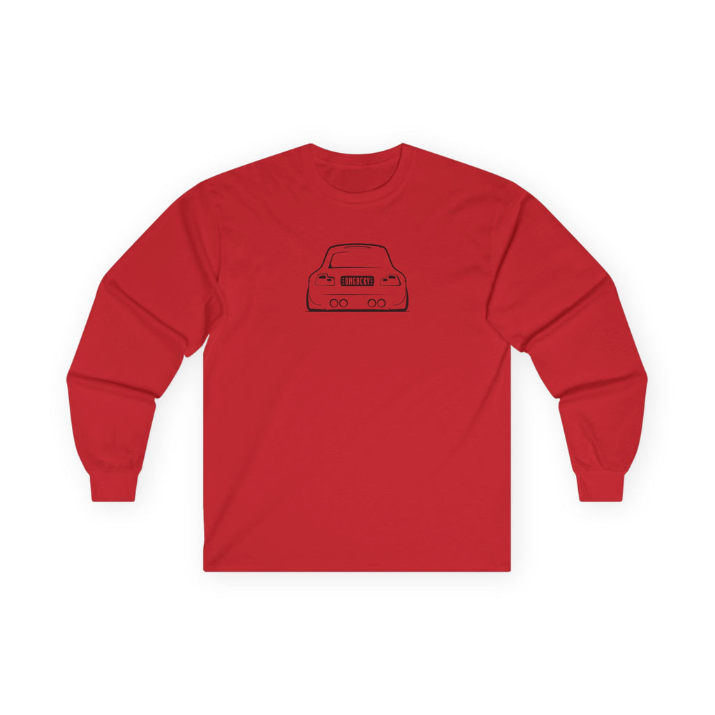 OMGBEKY Black Coupe Silhouette Long Sleeve Tee - Unisex Gildan Classic Ultra Cotton Long Sleeve T-Shirt