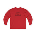 OMGBEKY Black Coupe Silhouette Long Sleeve Tee - Unisex Gildan Classic Ultra Cotton Long Sleeve T-Shirt