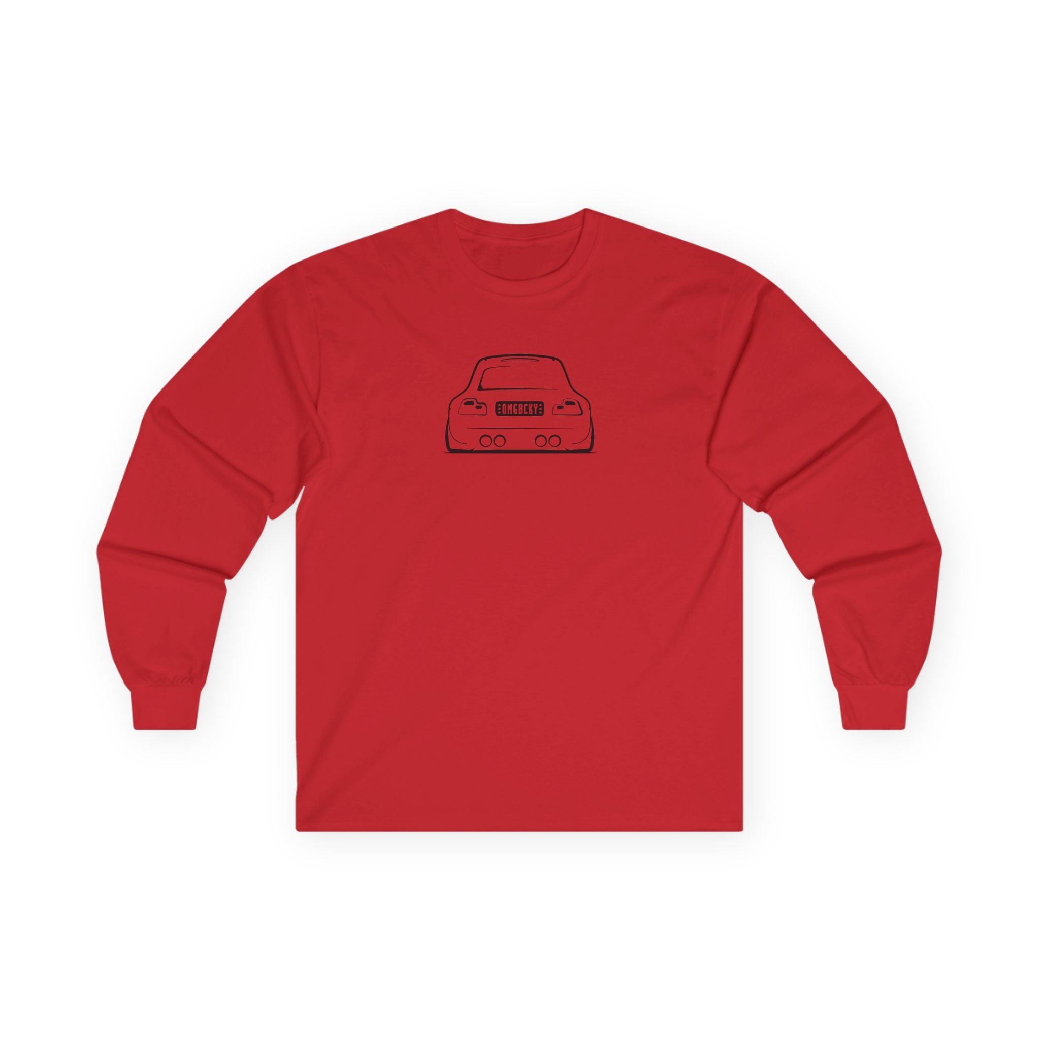 OMGBCKY Black Coupe Silhouette Long Sleeve Tee - Unisex Gildan Classic Ultra Cotton Long Sleeve T-Shirt