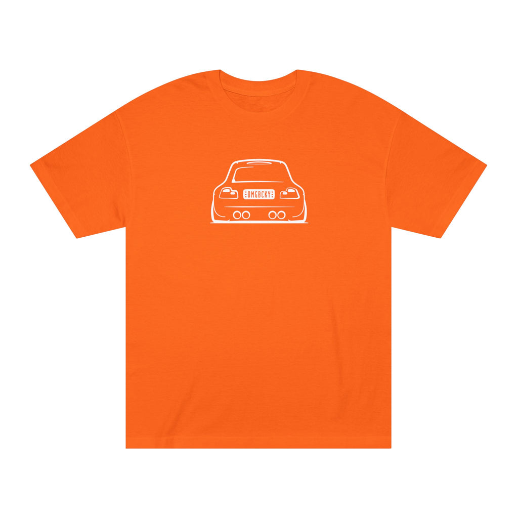 OMGBCKY White Coupe Silhouette Tee - Unisex American Apparel Classic T-Shirt