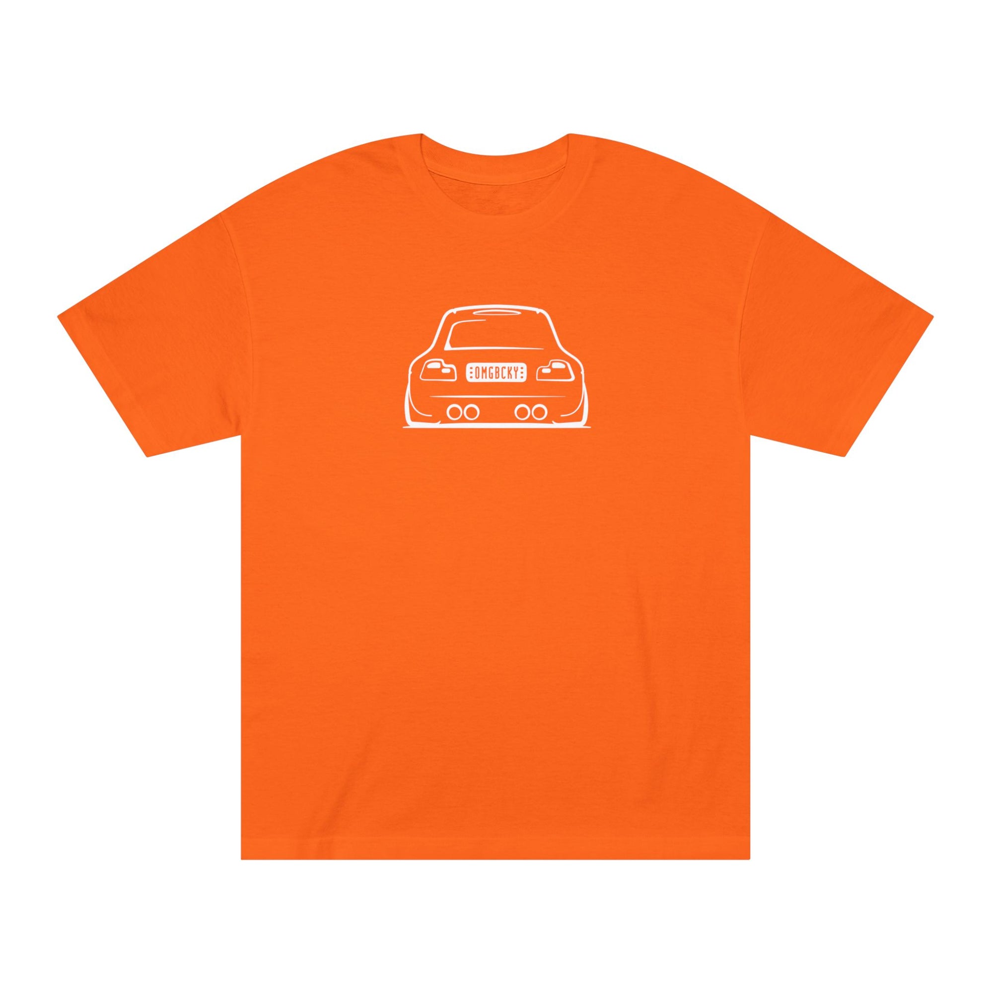 OMGBEKY White Coupe Silhouette Tee - Unisex American Apparel Classic T-Shirt