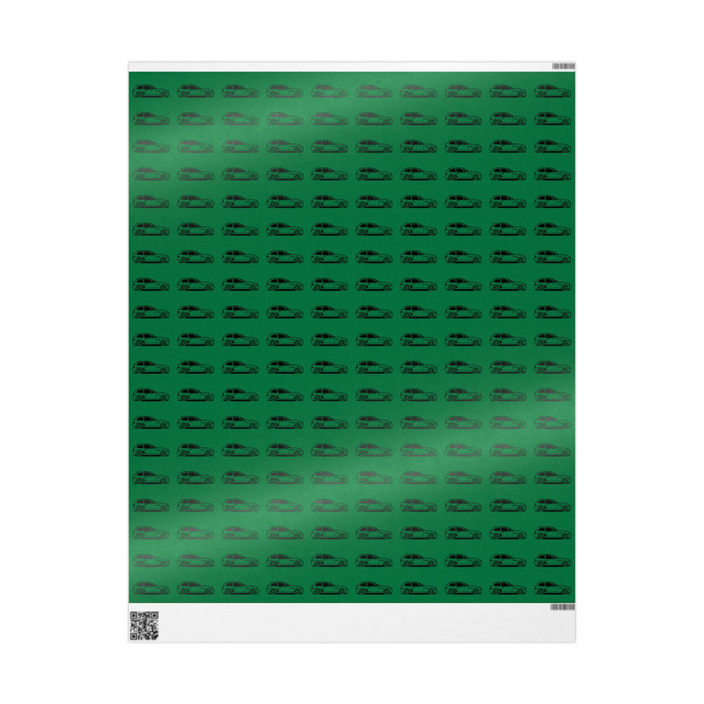 M Coupe Wrapping Paper | Green | Three Sizes | Glossy or Matte