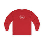 OMGBCKY White Coupe Silhouette Long Sleeve Tee - Unisex Gildan Classic Ultra Cotton Long Sleeve T-Shirt