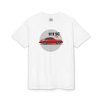 James' Red 911 T-Shirt — Gildan Brand, lightweight DryBlend T-Shirt