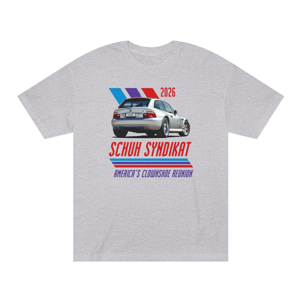 2026 Schuh Syndikat T-Shirt - Silver M Coupe - Unisex American Apparel Classic T-Shirt