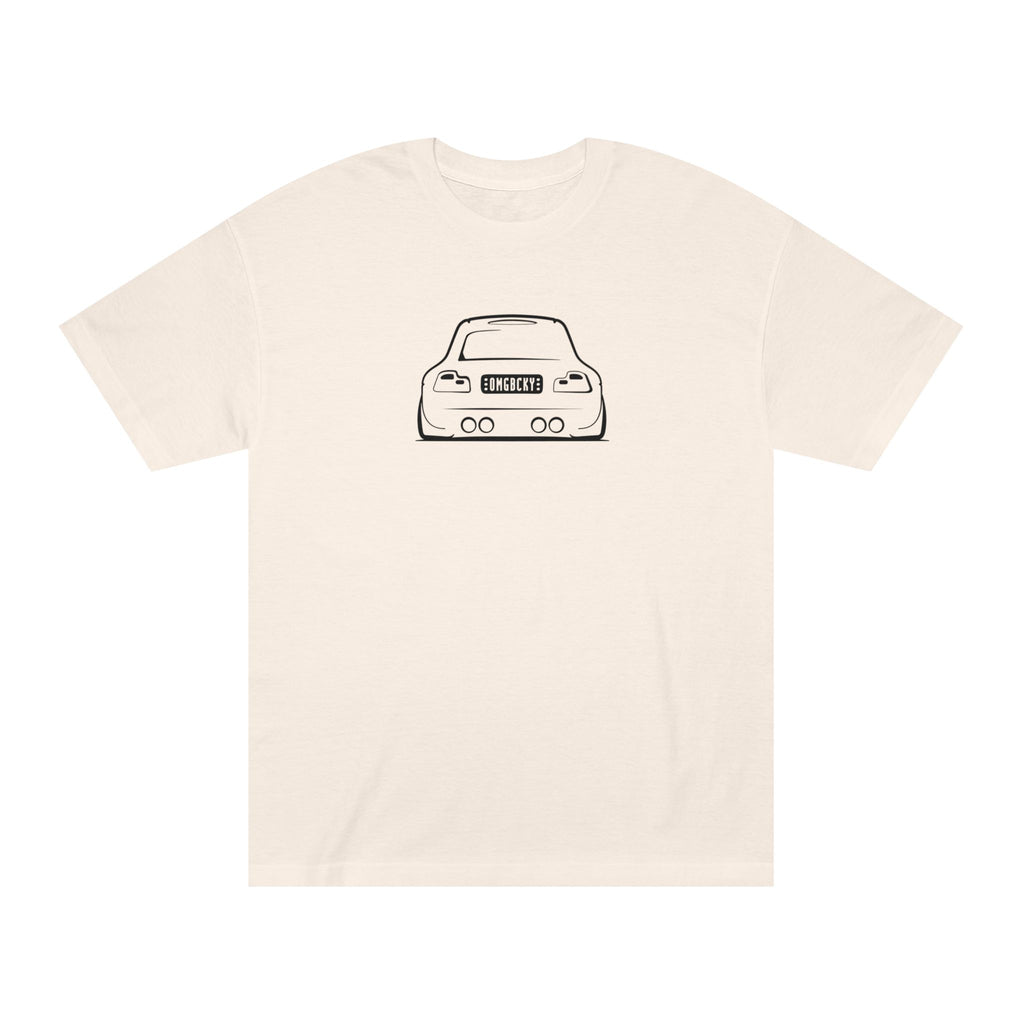 OMGBEKY Black Coupe Silhouette Tee - Unisex American Apparel Classic T-Shirt