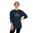 OMGBCKY White Coupe Silhouette Sweatshirt - Unisex Independent Trading Company Crew Neck Fleece Sweatshirt
