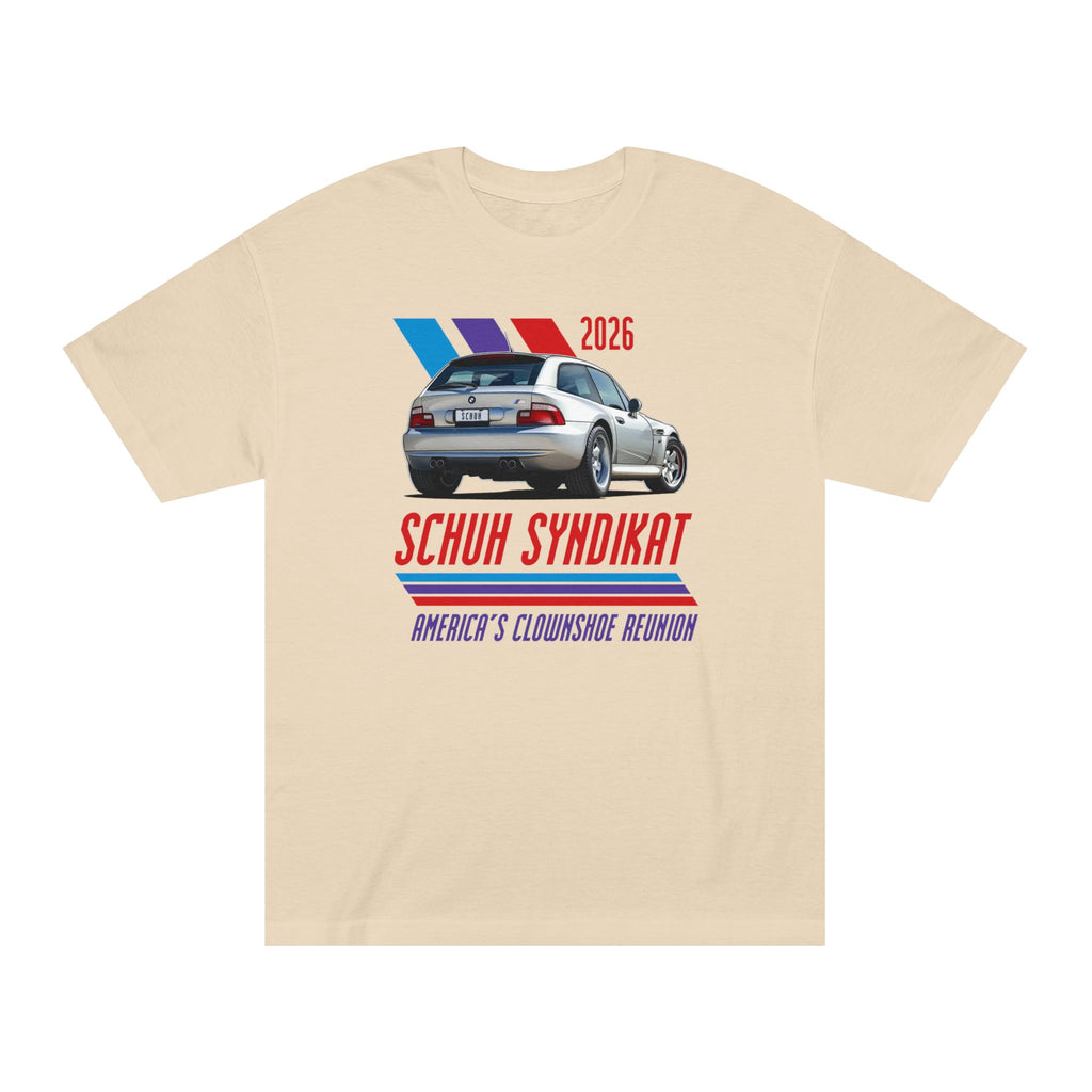 2026 Schuh Syndikat T-Shirt - Silver M Coupe - Unisex American Apparel Classic T-Shirt