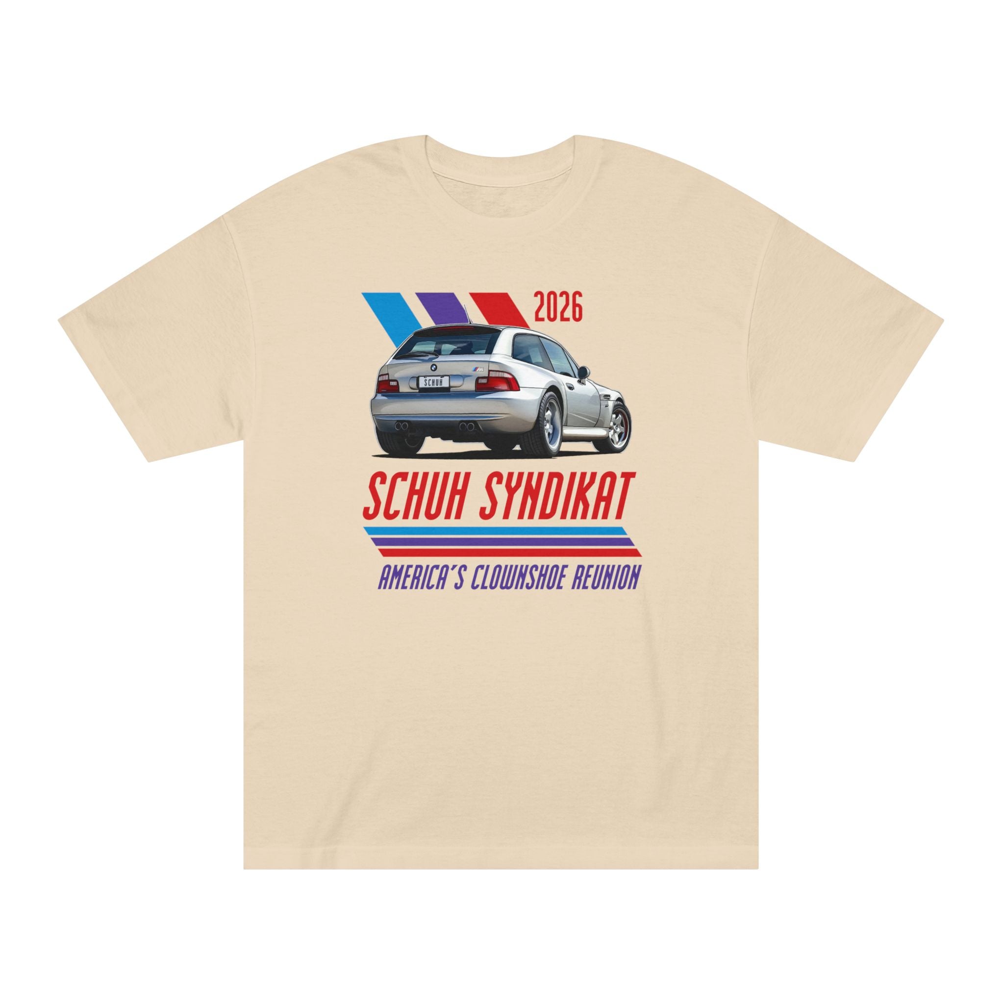 2026 Schuh Syndikat T-Shirt - Silver M Coupe - Unisex American Apparel Classic T-Shirt