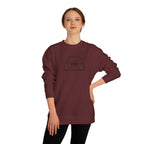 OMGBCKY Black Coupe Silhouette Sweatshirt - Unisex Independent Trading Company Crew Neck Fleece Sweatshirt