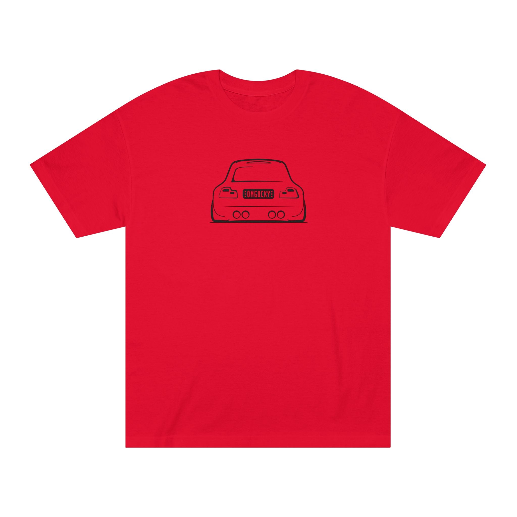 OMGBCKY Black Coupe Silhouette Tee - Unisex American Apparel Classic T-Shirt