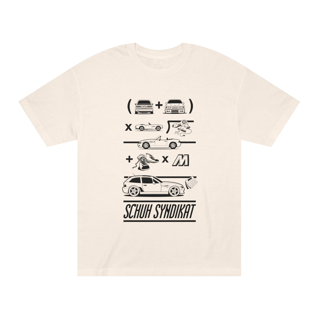 Schuh Syndikat, Clownshoe Math Tee - Unisex American Apparel Classic T-Shirt