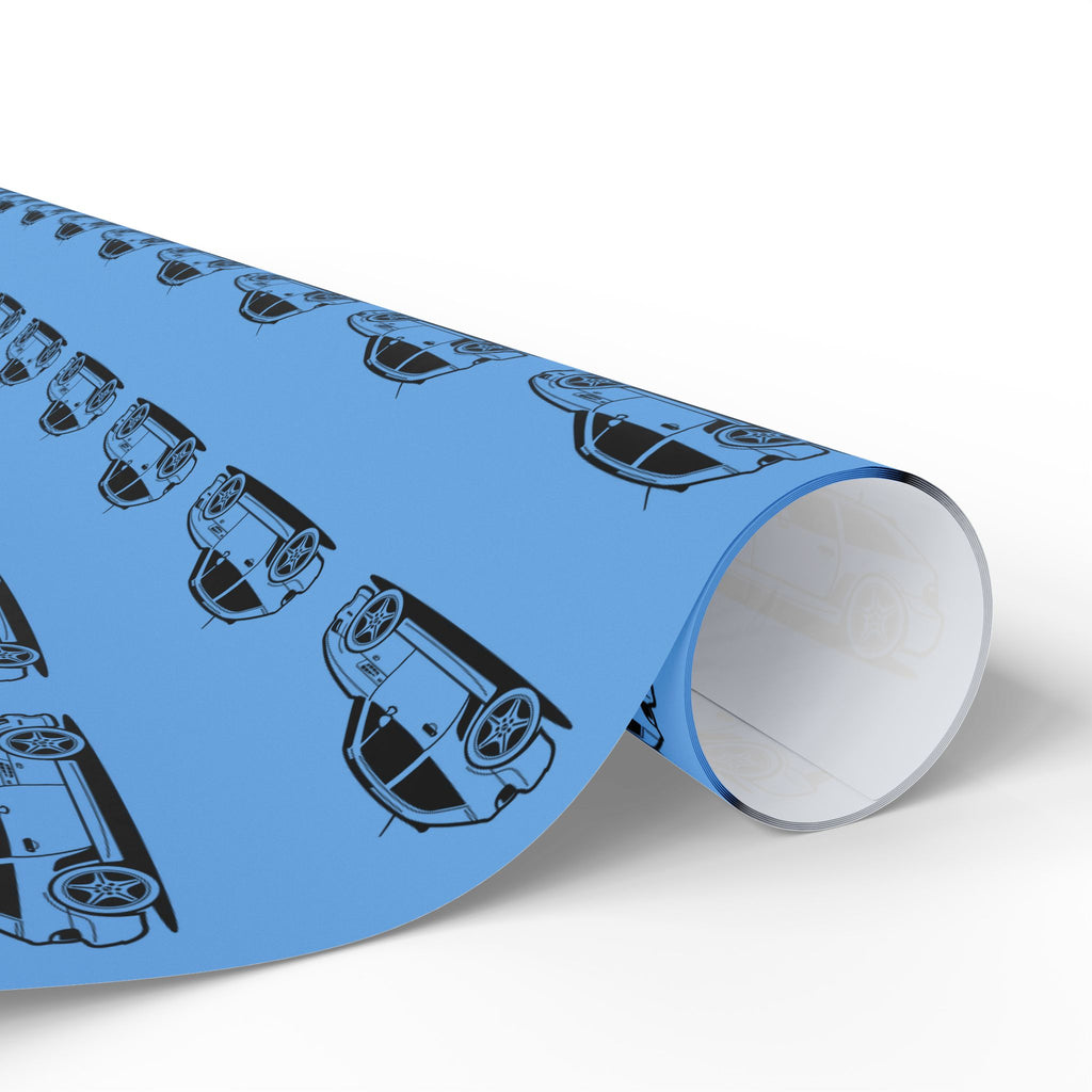 M Coupe Wrapping Paper | Blue | Three Sizes | Glossy or Matte