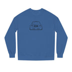OMGBEKY Black Coupe Silhouette Sweatshirt - Unisex Independent Trading Company Crew Neck Fleece Sweatshirt