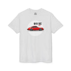 James' Red 911 T-Shirt — Gildan Brand, lightweight DryBlend T-Shirt