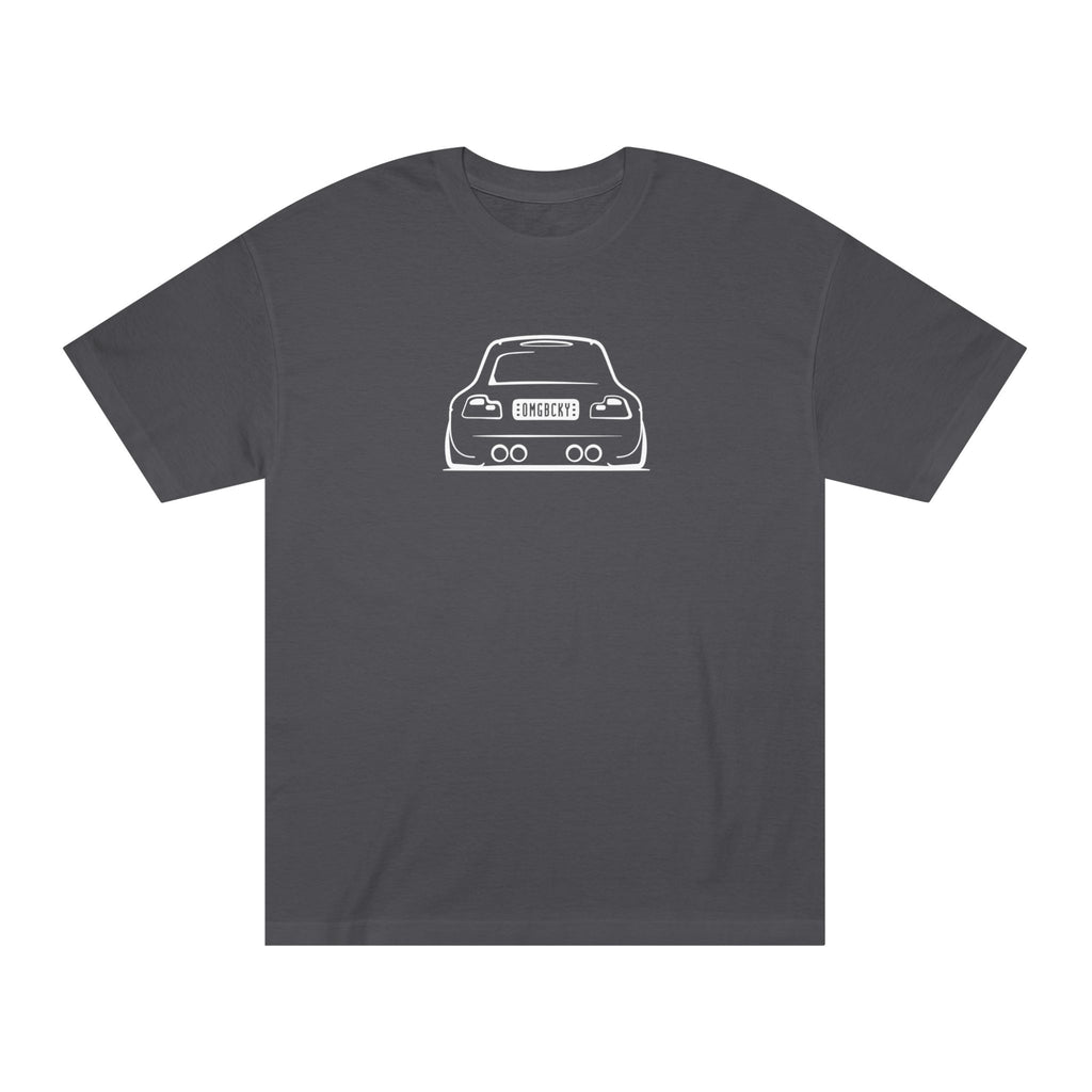 OMGBCKY White Coupe Silhouette Tee - Unisex American Apparel Classic T-Shirt