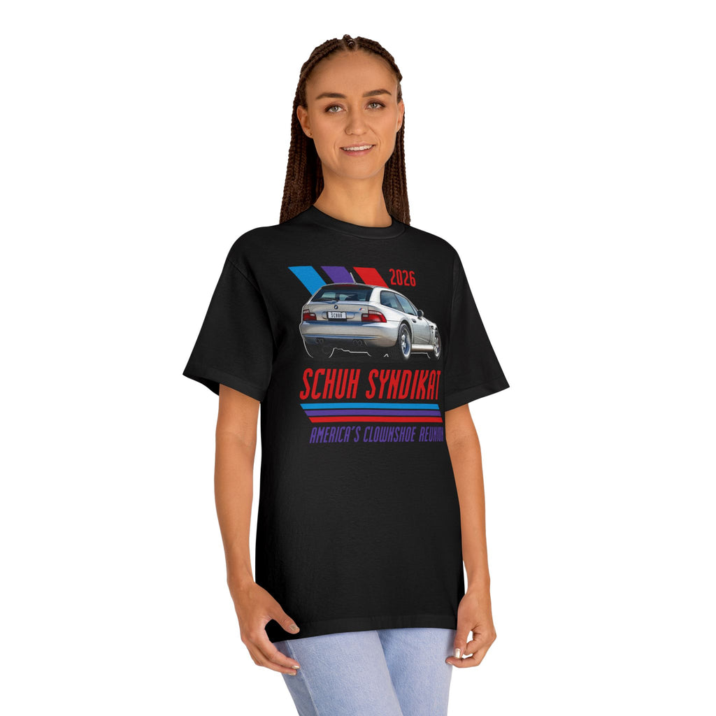 2026 Schuh Syndikat T-Shirt - Silver M Coupe - Unisex American Apparel Classic T-Shirt