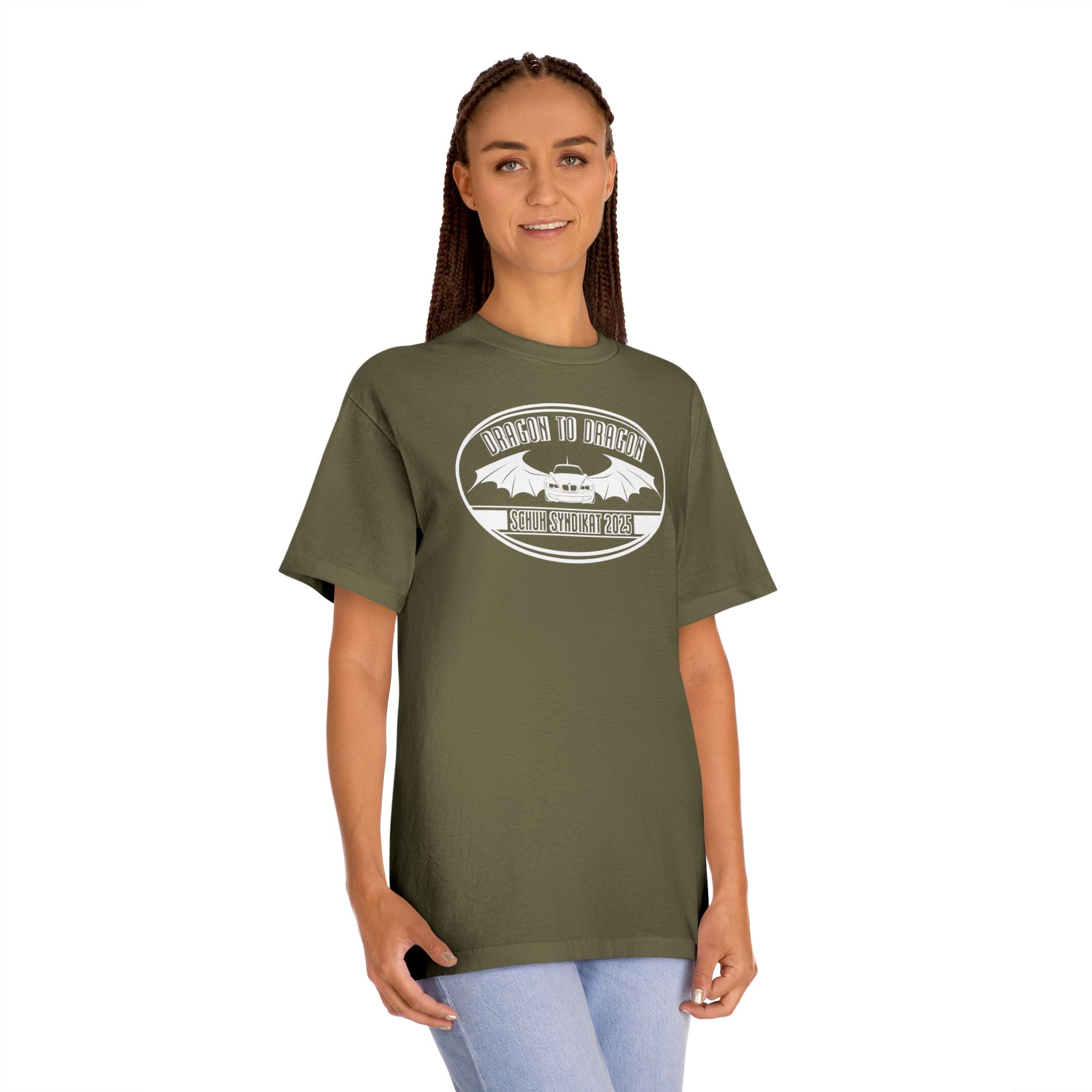 Schuh Syndikat Dragon to Dragon 2025 Tee - Unisex American Apparel Classic T-Shirt