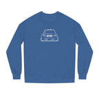 OMGBCKY White Coupe Silhouette Sweatshirt - Unisex Independent Trading Company Crew Neck Fleece Sweatshirt